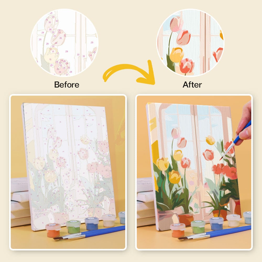 6 Mini Paintings – Blooming Doorways Set (5.9” x 7.9” / 15 x 20 cm)