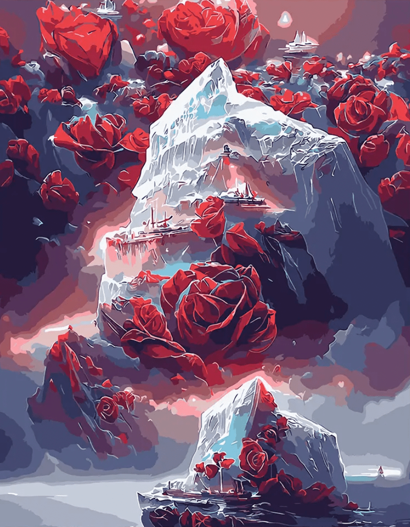 ColourMost™ DIY Painting By Numbers - Rose in the Ravine (16"x20")