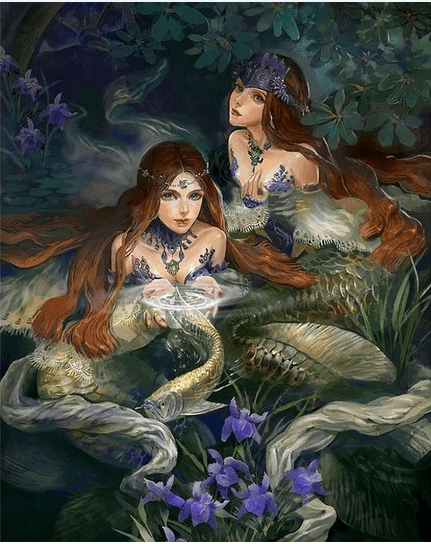 ColourMost™ DIY Painting By Numbers - ‘Two Mermaids' (16"x20")