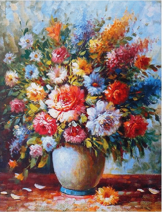 DIY Painting By Numbers -Flowers