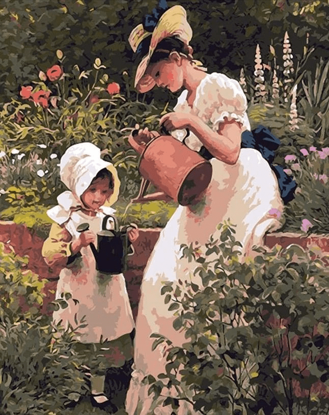 ColourMost™ DIY Painting By Numbers - Mother and daughter (16"x20")