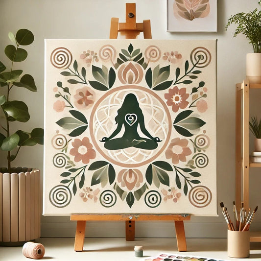 "Serenity Mandalas" Series - Self-care Z03#12 | Original 🎨 Paint by Numbers | 💎 Diamond Painting (16"x16" / 40x40cm)