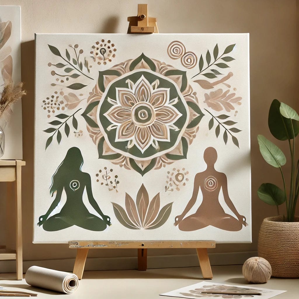 "Serenity Mandalas" Series - Self-care Z03#17 | Original 🎨 Paint by Numbers | 💎 Diamond Painting (16"x16" / 40x40cm)