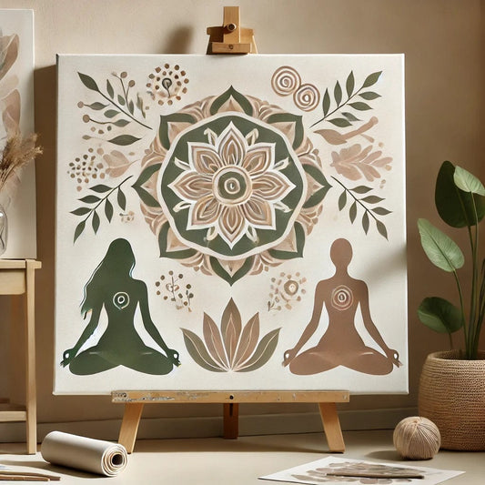 "Serenity Mandalas" Series - Self-care Z03#17 | Original 🎨 Paint by Numbers | 💎 Diamond Painting (16"x16" / 40x40cm)