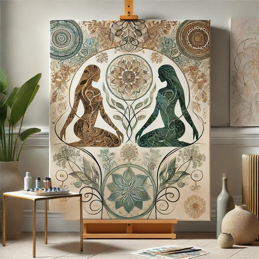 "Serenity Mandalas" Series - Self-care Z03#20 | Original 🎨 Paint by Numbers | 💎 Diamond Painting (16"x20" / 40x50cm)