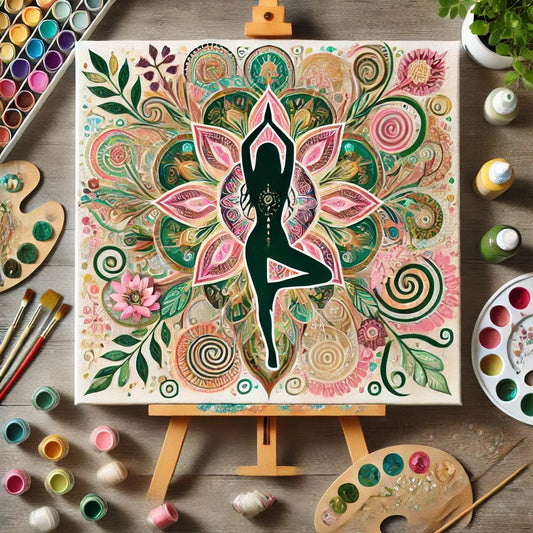 "Serenity Mandalas" Series - Self-care Z03#24 | Original 🎨 Paint by Numbers | 💎 Diamond Painting (16"x16" / 40x40cm)