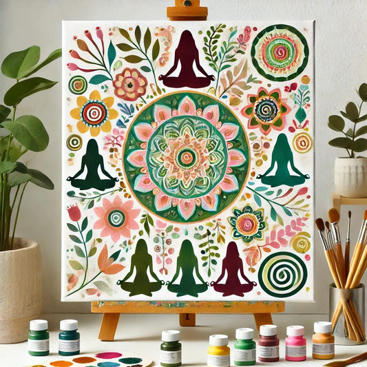 "Serenity Mandalas" Series - Self-care Z03#26 | Original 🎨 Paint by Numbers | 💎 Diamond Painting (16"x20" / 40x50cm)