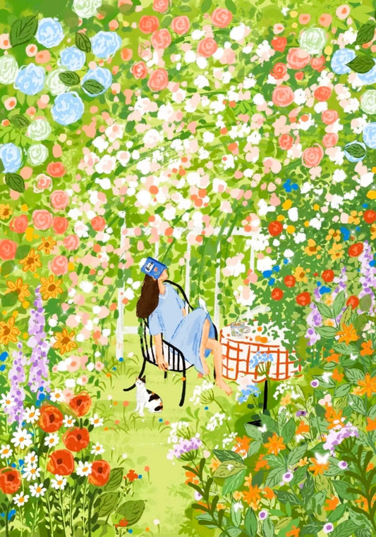 Secret Garden Moment – Relaxing Paint by Numbers Kit for Adults