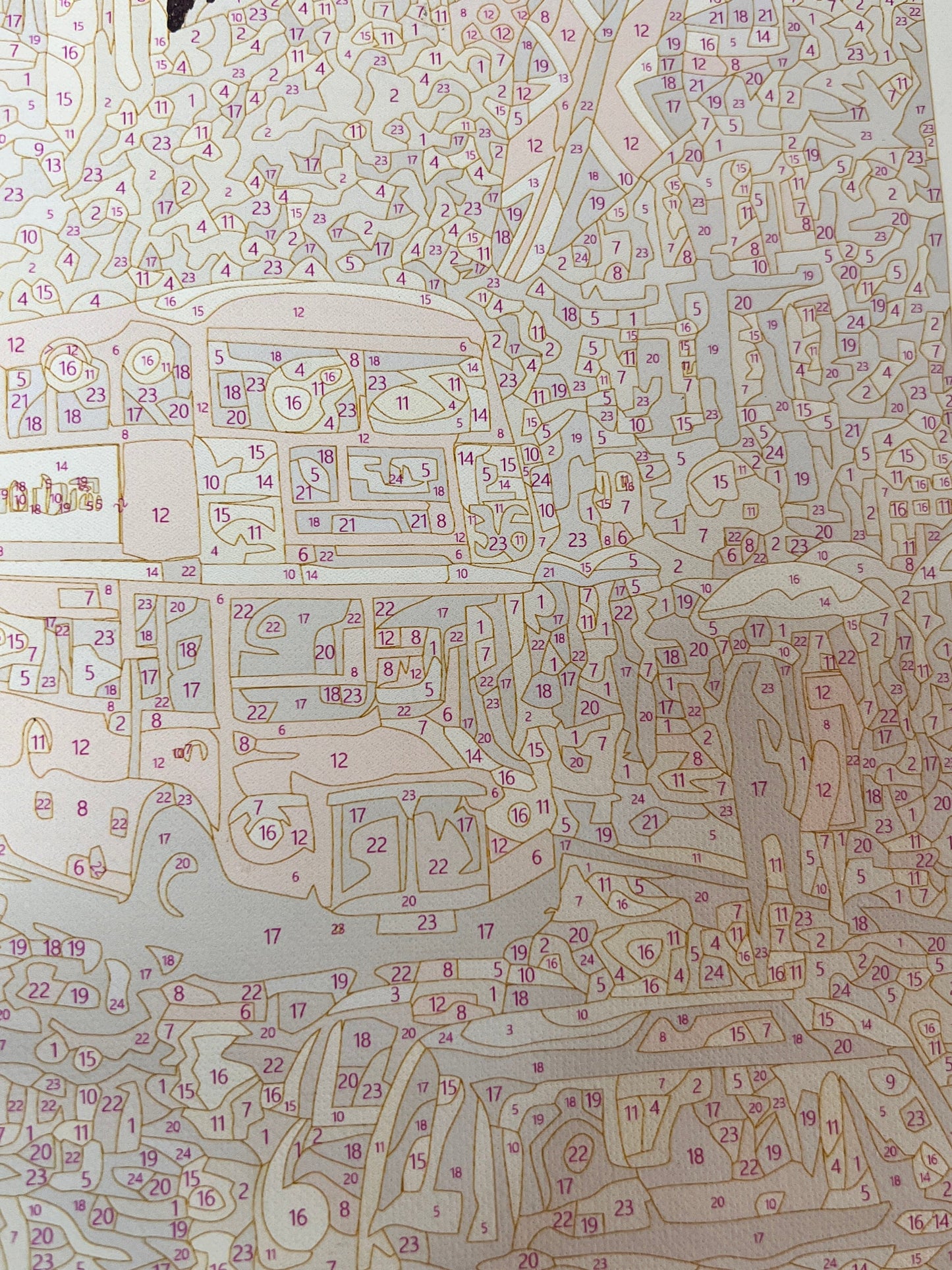 ColourMost™ DIY Painting By Numbers - 'Moon Over London' (16"x20")