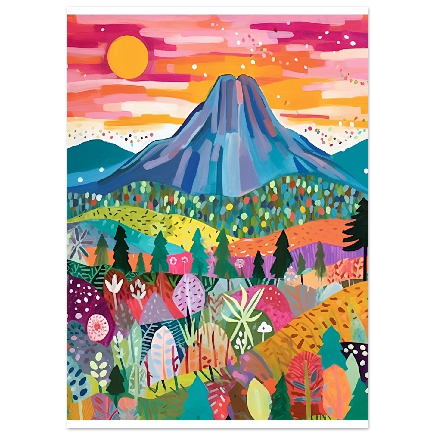 Premium Matte Paper Poster - "Verdure" | Original Artwork