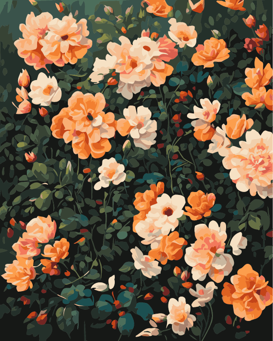 Unwind and De-stress with ColourMost™ DIY Painting By Numbers - Flowers Of Life(16"x20")