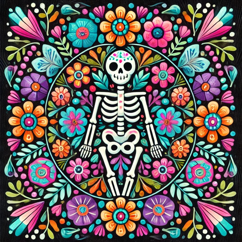 【Halloween Highlights】"Serenity Mandalas" Series - Skull#05 | Original 🎨 Paint by Numbers | 💎 Diamond Painting (16"x16" / 40x40cm)