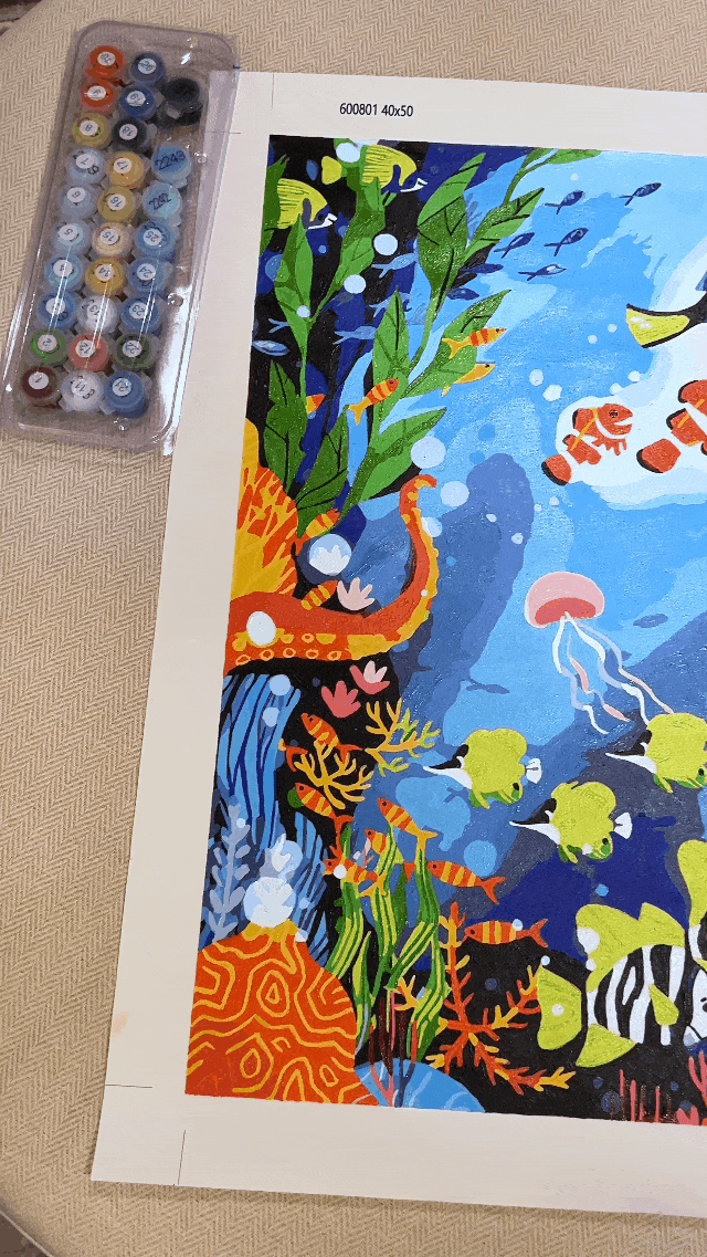 ColourMost™ DIY Painting By Numbers - 'Beneath the Surface' (16"x20")