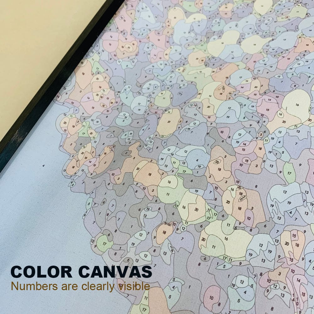 DIY Painting By Numbers - Coffee Town Landscape