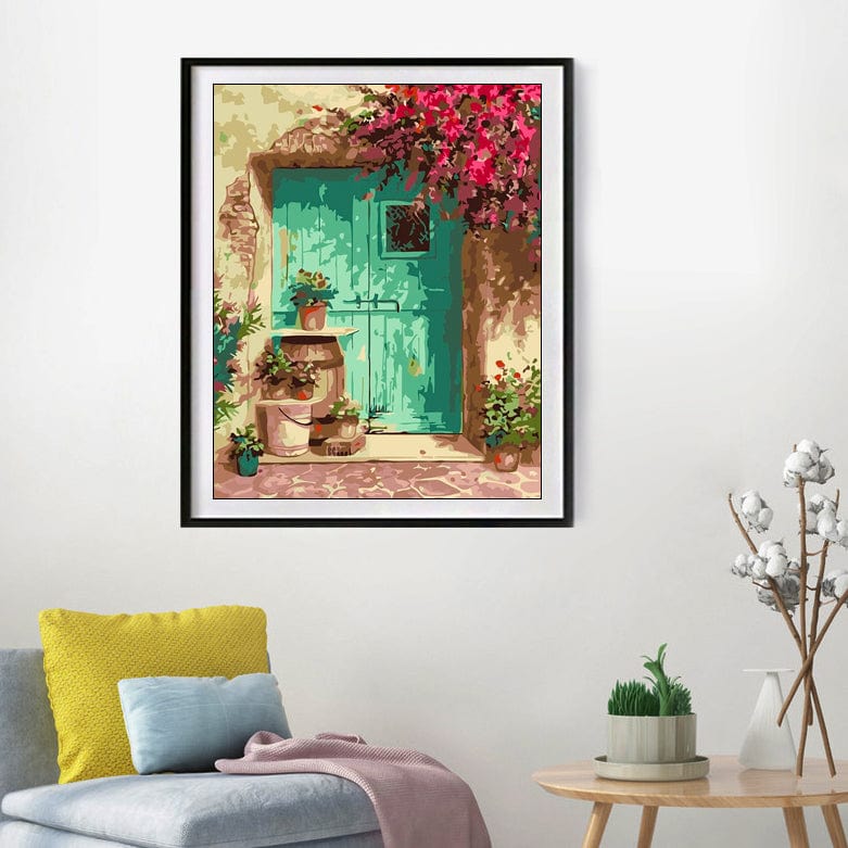 DIY Painting By Numbers - Bloomed Door