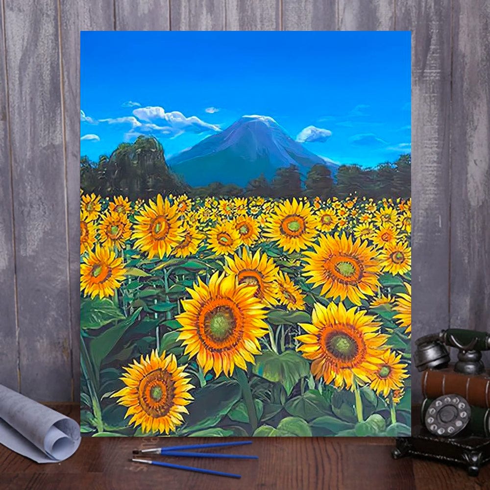 DIY Painting By Numbers -Sunflowers (16"x20" / 40x50cm)