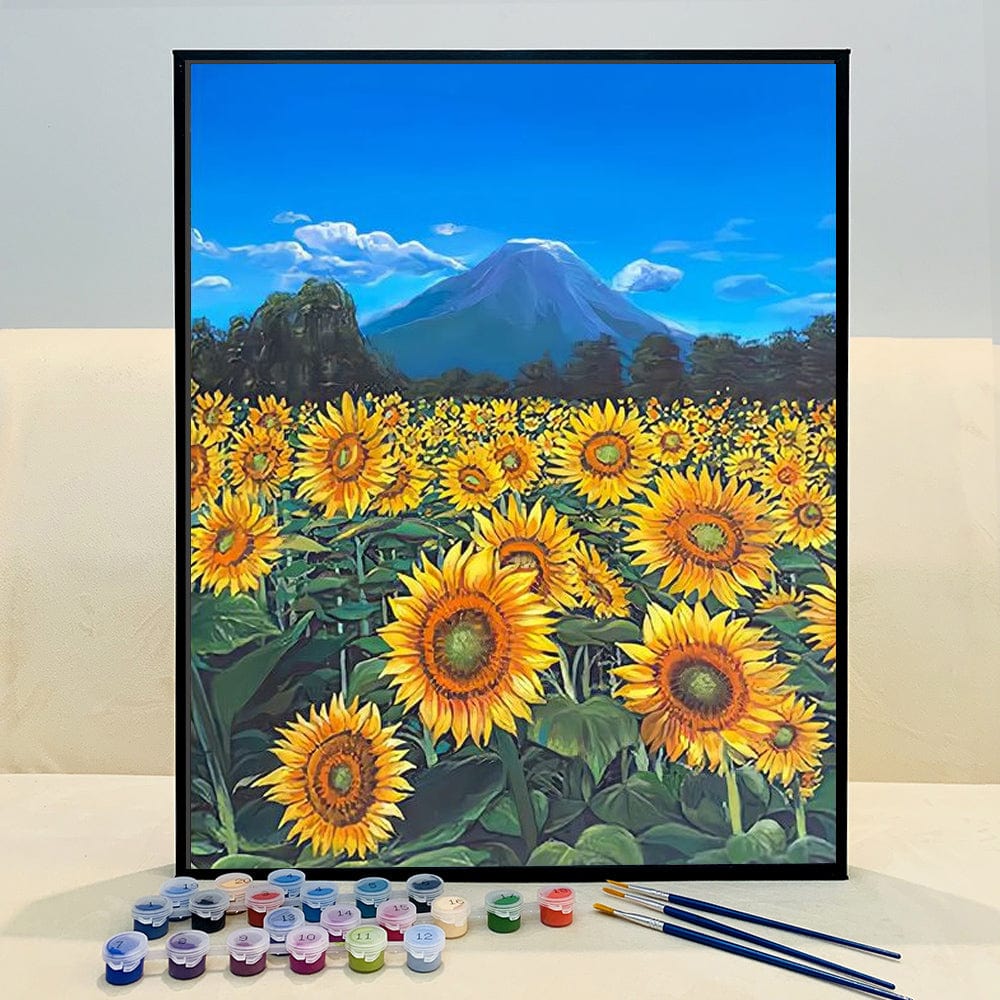 DIY Painting By Numbers -Sunflowers (16"x20" / 40x50cm)