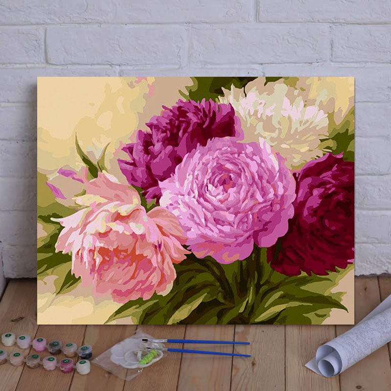 DIY Painting By Numbers - Flowers