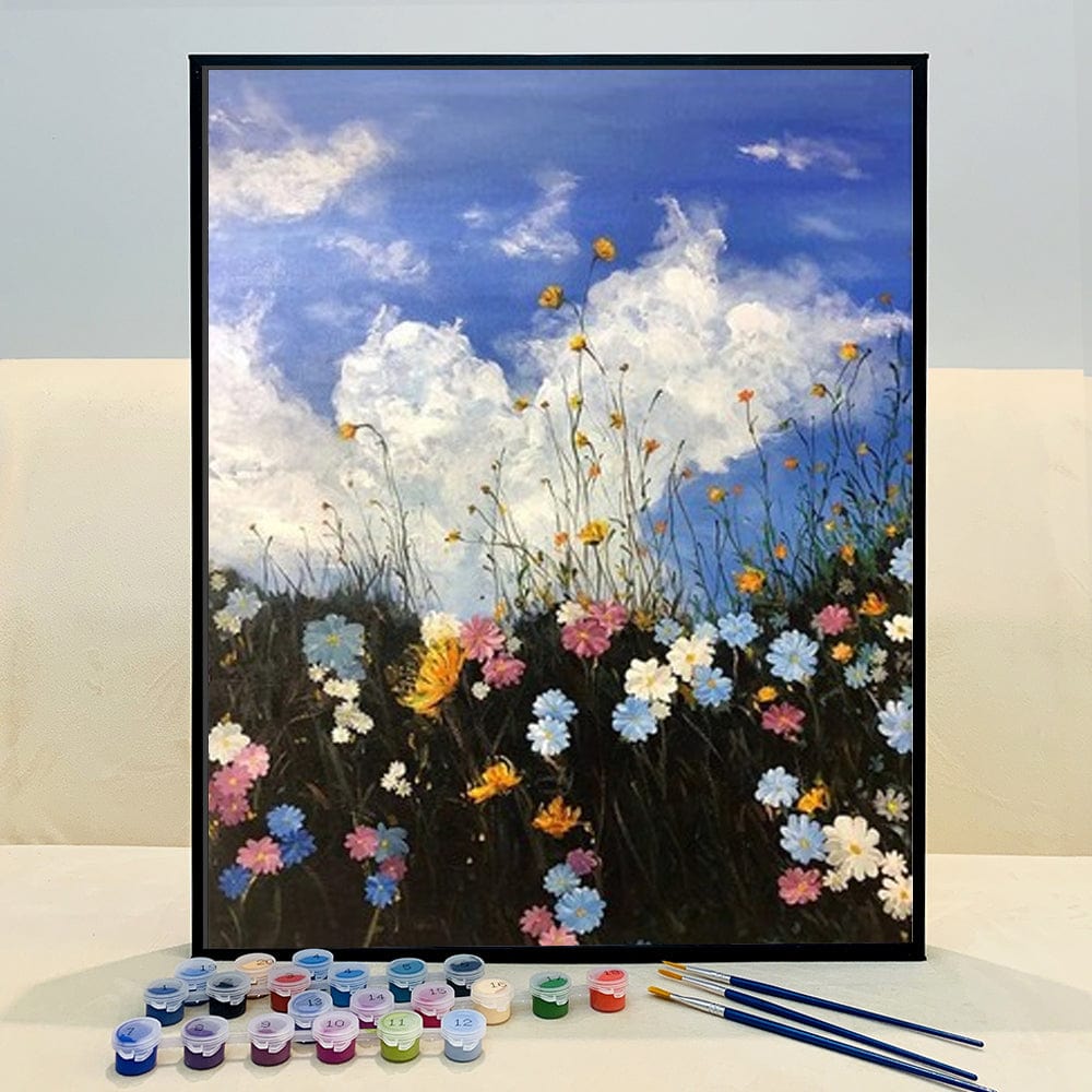DIY Painting By Numbers - Chrysanthemum (16"x20" / 40x50cm)