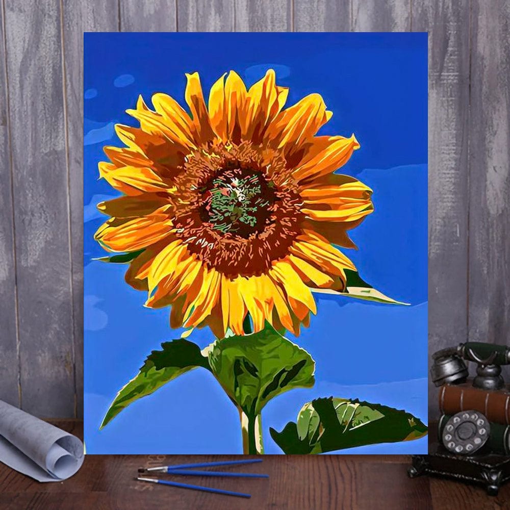DIY Painting By Numbers -Sunflowers (16"x20" / 40x50cm)