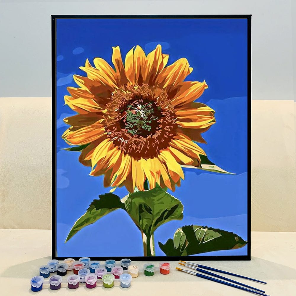 DIY Painting By Numbers -Sunflowers (16"x20" / 40x50cm)