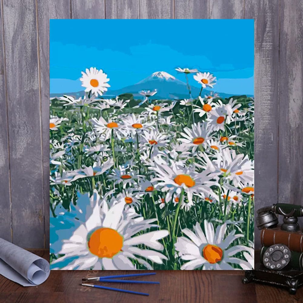 DIY Painting By Numbers - Chrysanthemum (16"x20" / 40x50cm)