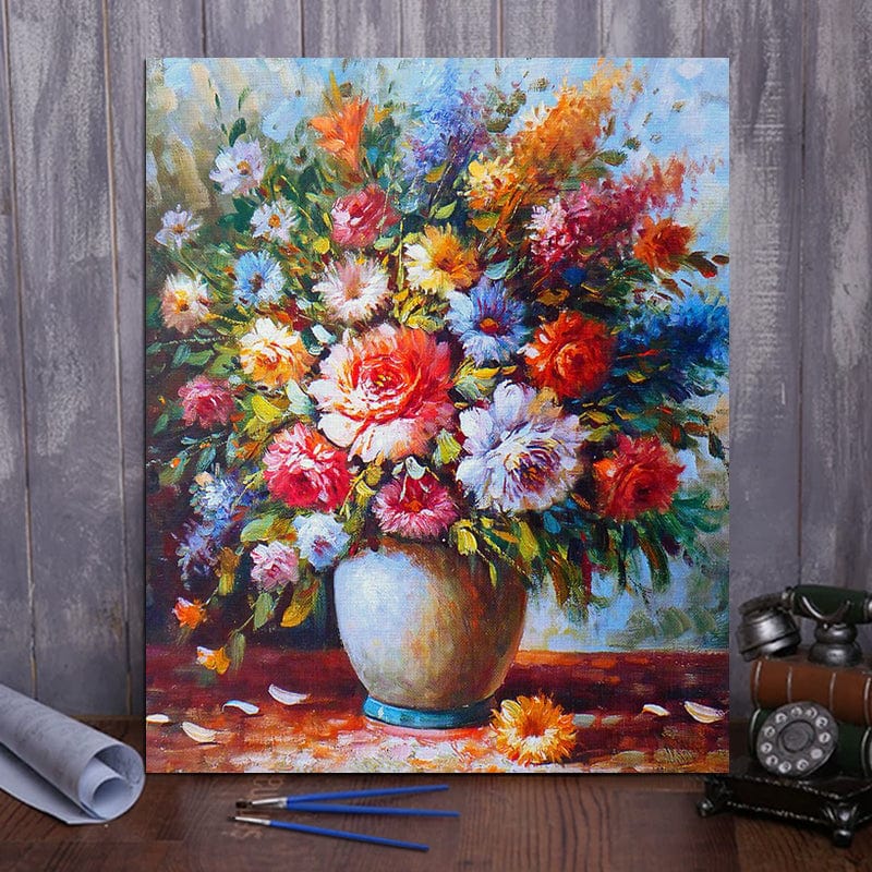 DIY Painting By Numbers -Flowers