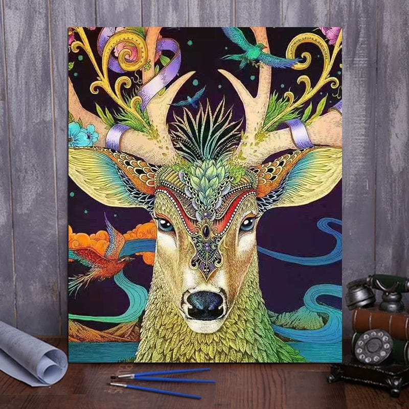 ColourMost™ DIY Painting By Numbers -Deer head (16"x20")