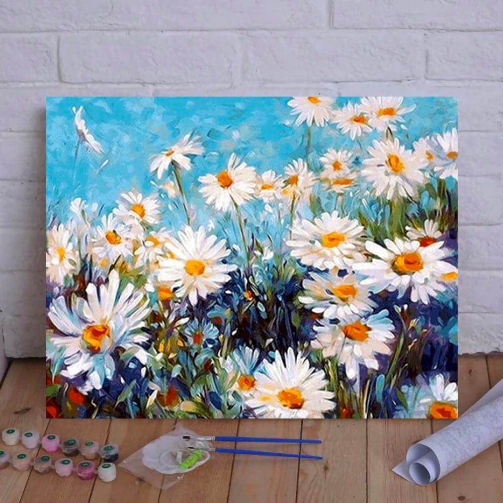 DIY Painting By Numbers - Chrysanthemum (16"x20" / 40x50cm)