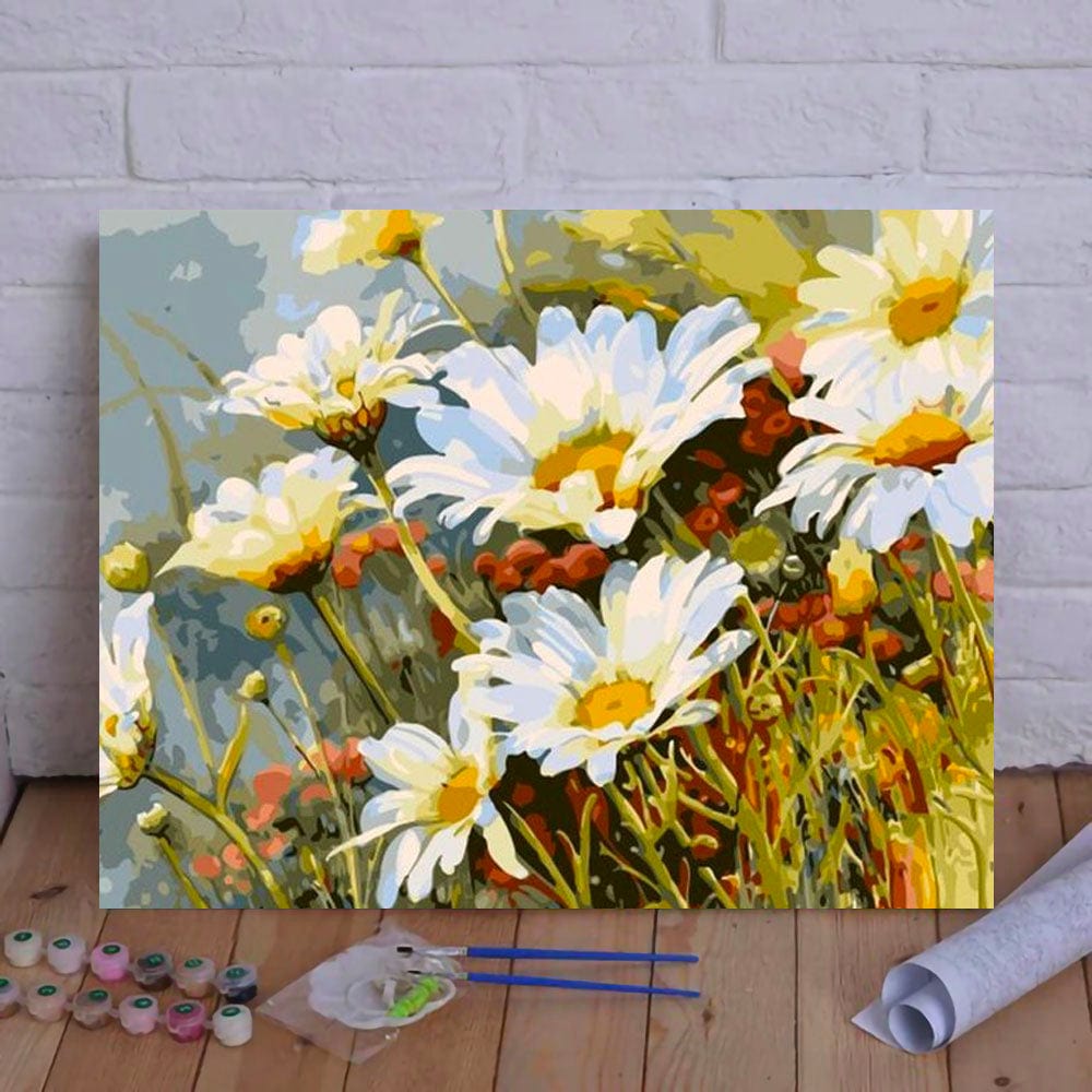 DIY Painting By Numbers - Chrysanthemum (16"x20" / 40x50cm)