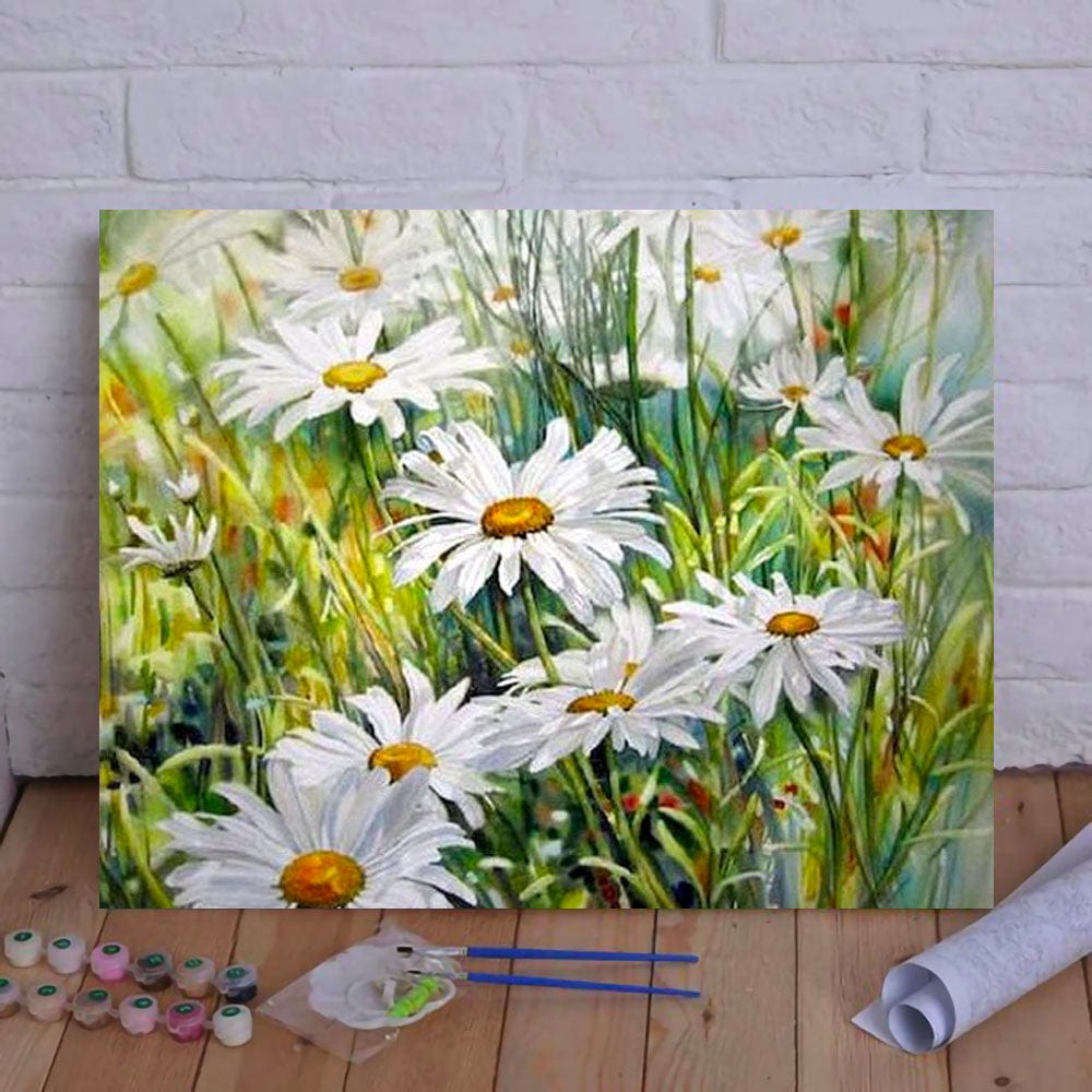 DIY Painting By Numbers - Chrysanthemum (16"x20" / 40x50cm)