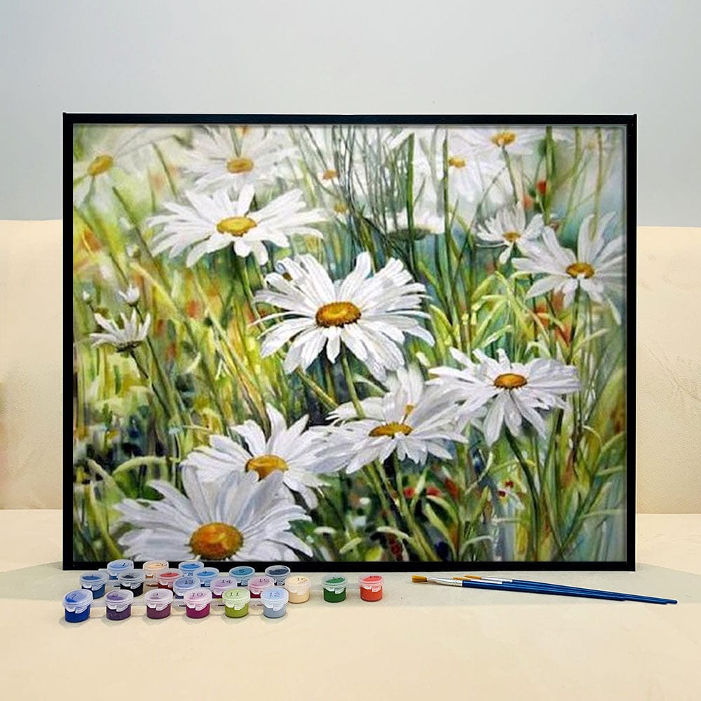 DIY Painting By Numbers - Chrysanthemum (16"x20" / 40x50cm)