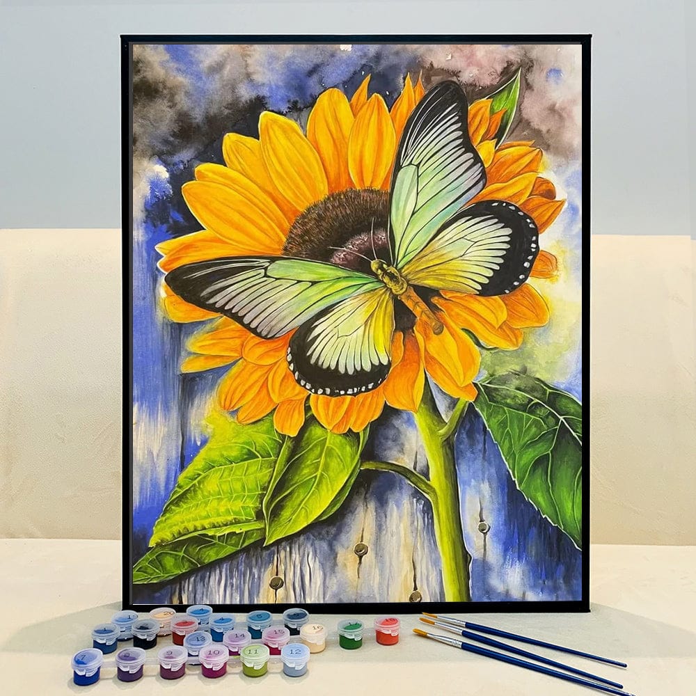 DIY Painting By Numbers -Sunflowers (16"x20" / 40x50cm)