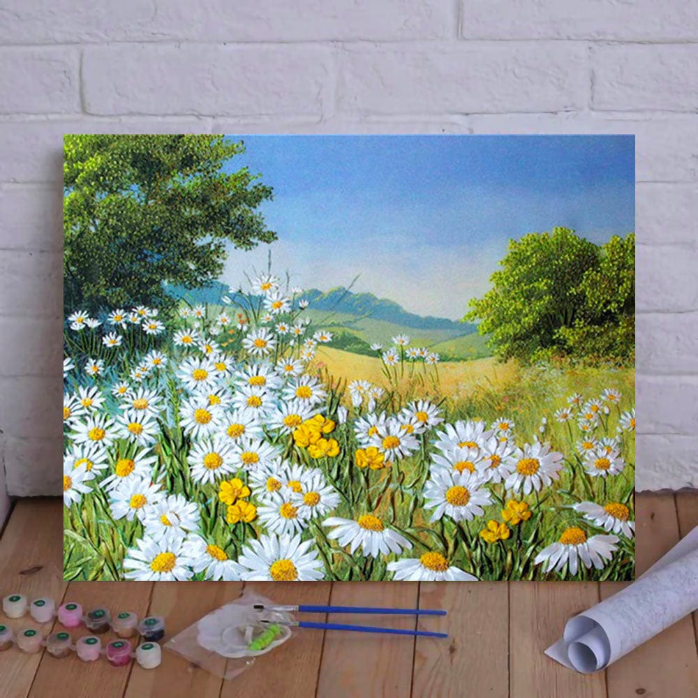 DIY Painting By Numbers - Chrysanthemum (16"x20" / 40x50cm)