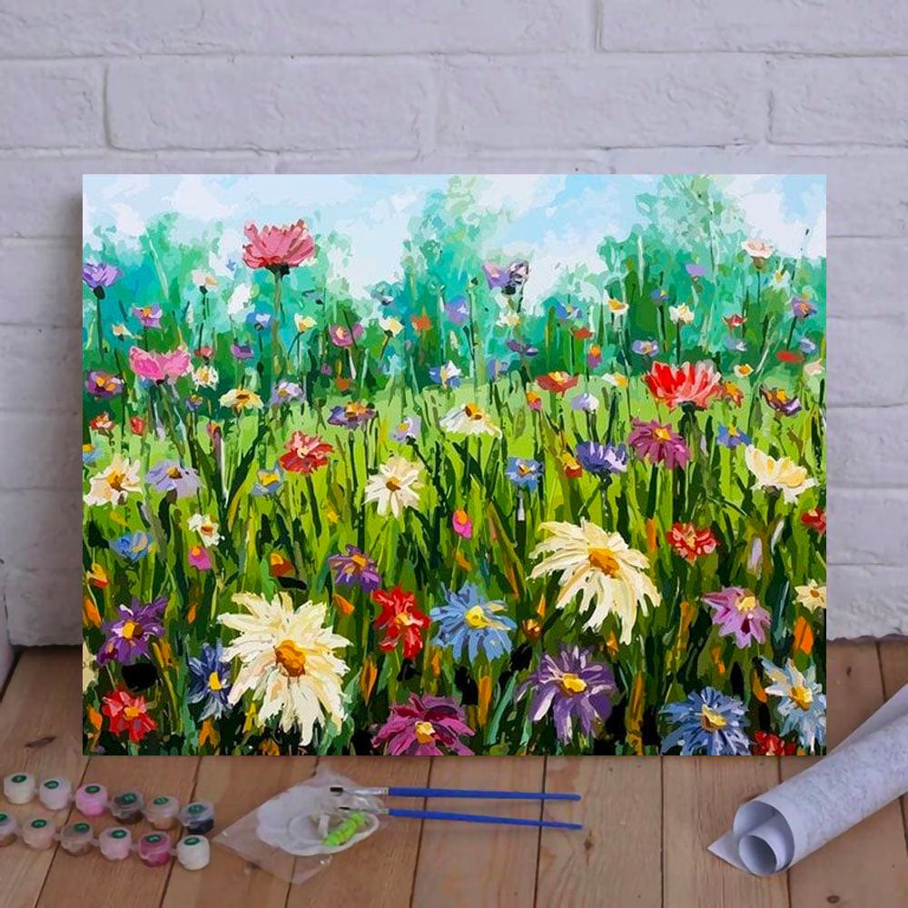 DIY Painting By Numbers - Chrysanthemum (16"x20" / 40x50cm)