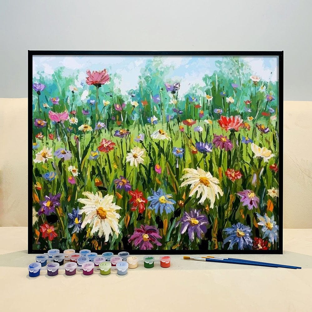 DIY Painting By Numbers - Chrysanthemum (16"x20" / 40x50cm)