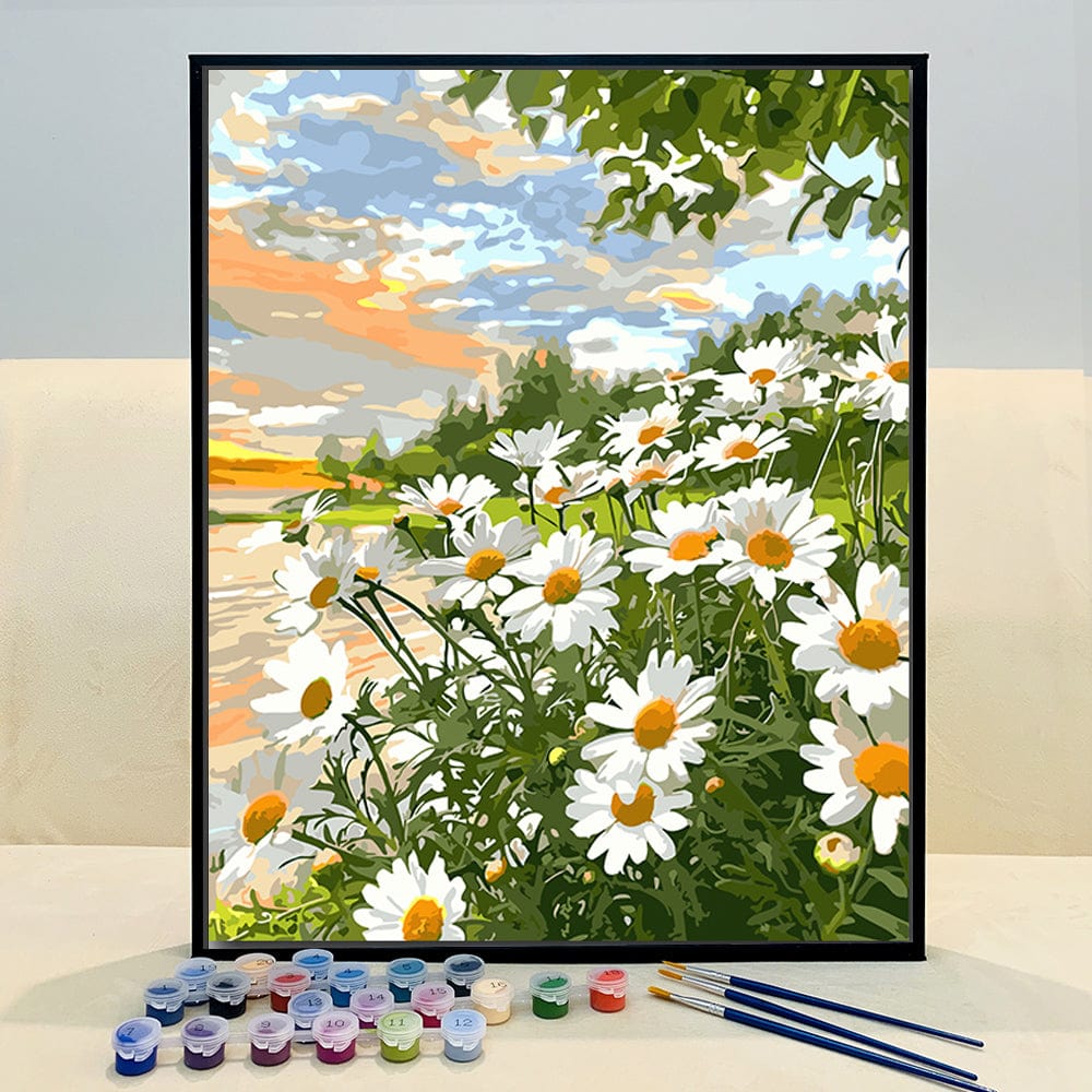 DIY Painting By Numbers - Chrysanthemum (16"x20" / 40x50cm)