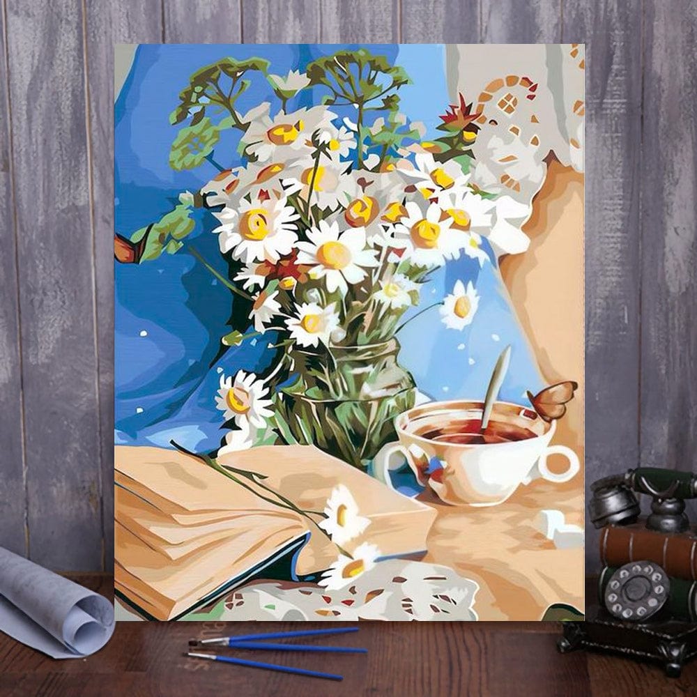 DIY Painting By Numbers - Chrysanthemum (16"x20" / 40x50cm)