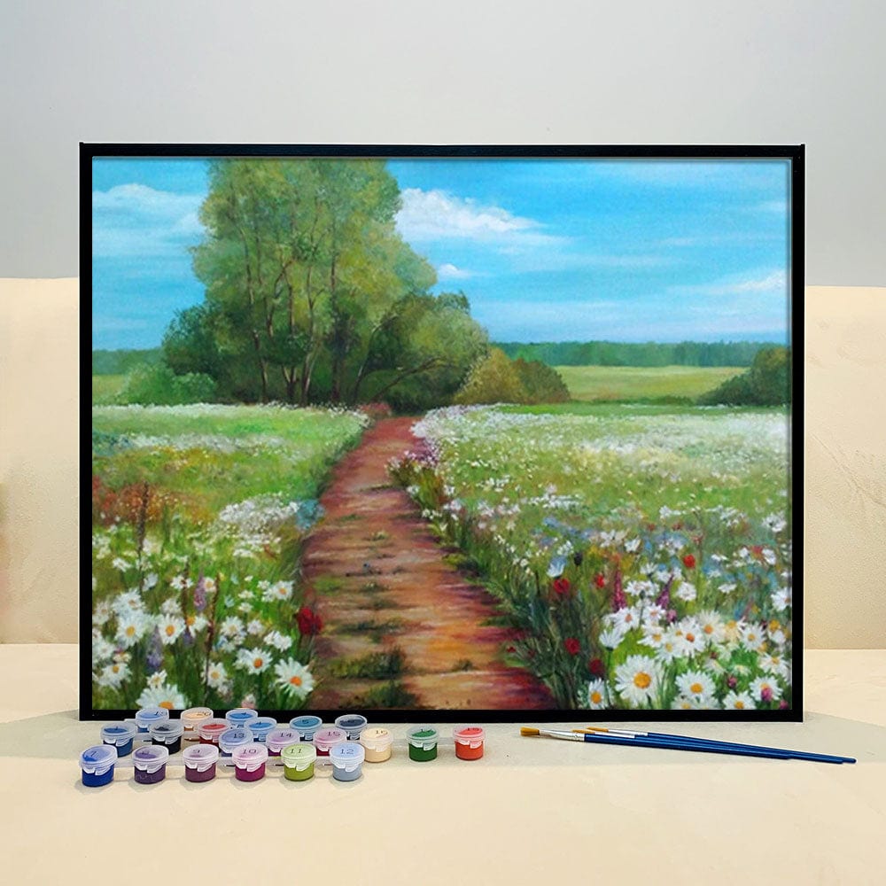 DIY Painting By Numbers - Chrysanthemum (16"x20" / 40x50cm)