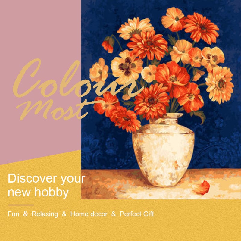 DIY Painting By Numbers - Calendula (16"x20" / 40x50cm)