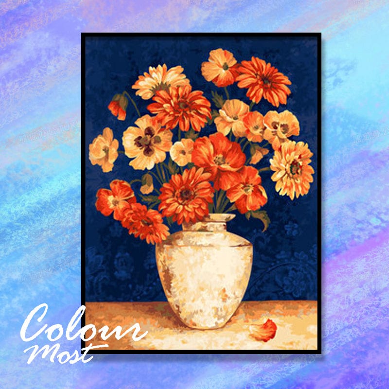 DIY Painting By Numbers - Calendula (16"x20" / 40x50cm)