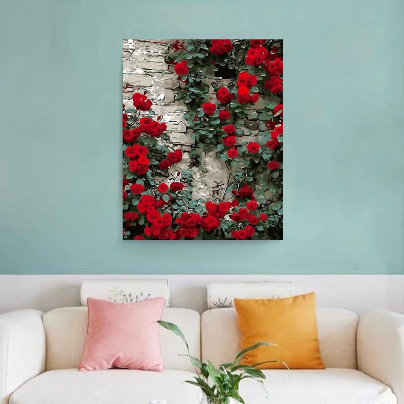 DIY Painting By Numbers - Rose
