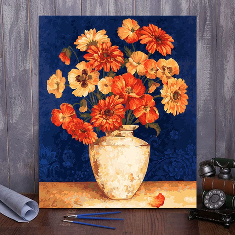DIY Painting By Numbers - Calendula (16"x20" / 40x50cm)