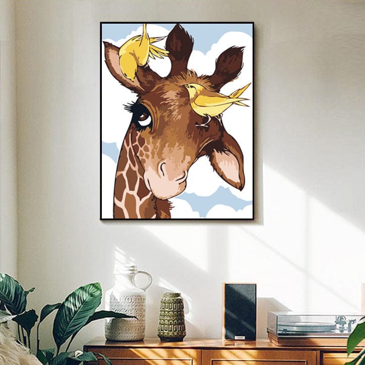 DIY Painting By Numbers - Cartoon fawn (16"x20" / 40x50cm)