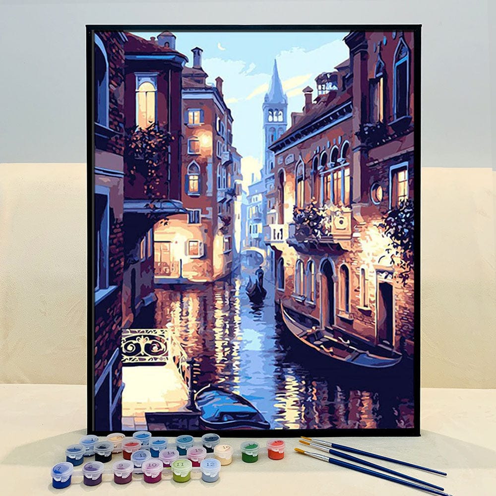 DIY Painting By Numbers - Venice Corner