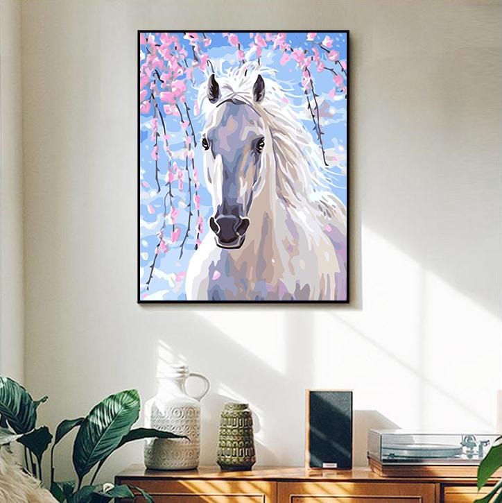DIY Painting By Numbers - Horse (16"x20" / 40x50cm)