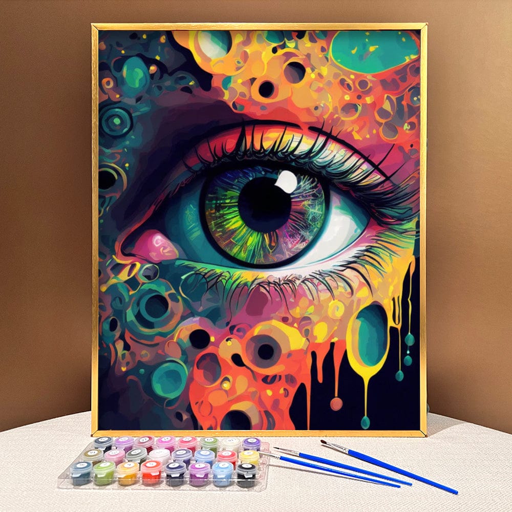 ColourMost™ Mystical Eyes Collection (EXCLUSIVE) - Retro Futuristic Eye (16"x20")