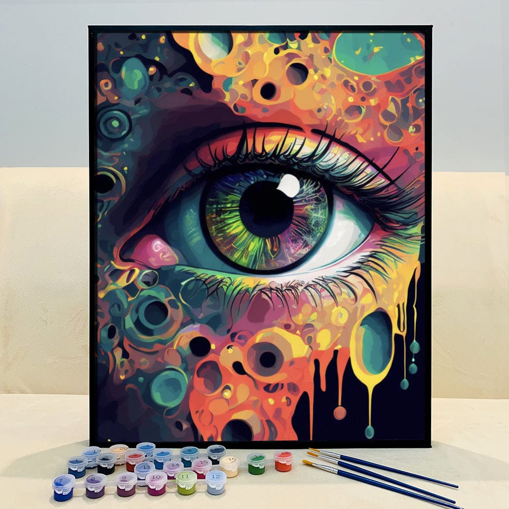 ColourMost™ Mystical Eyes Collection (EXCLUSIVE) - Retro Futuristic Eye (16"x20")