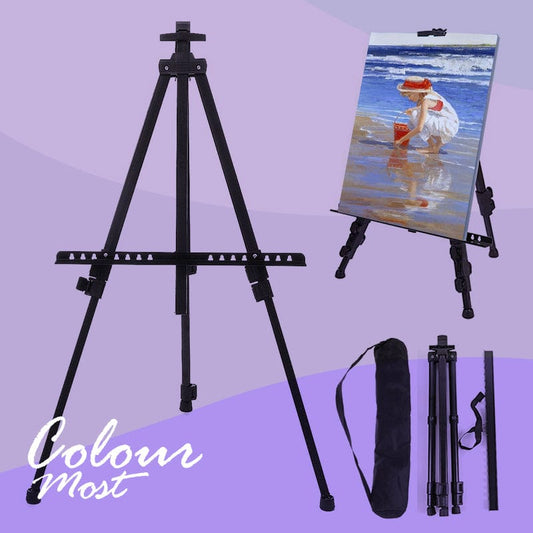 Portable foldable metal easel