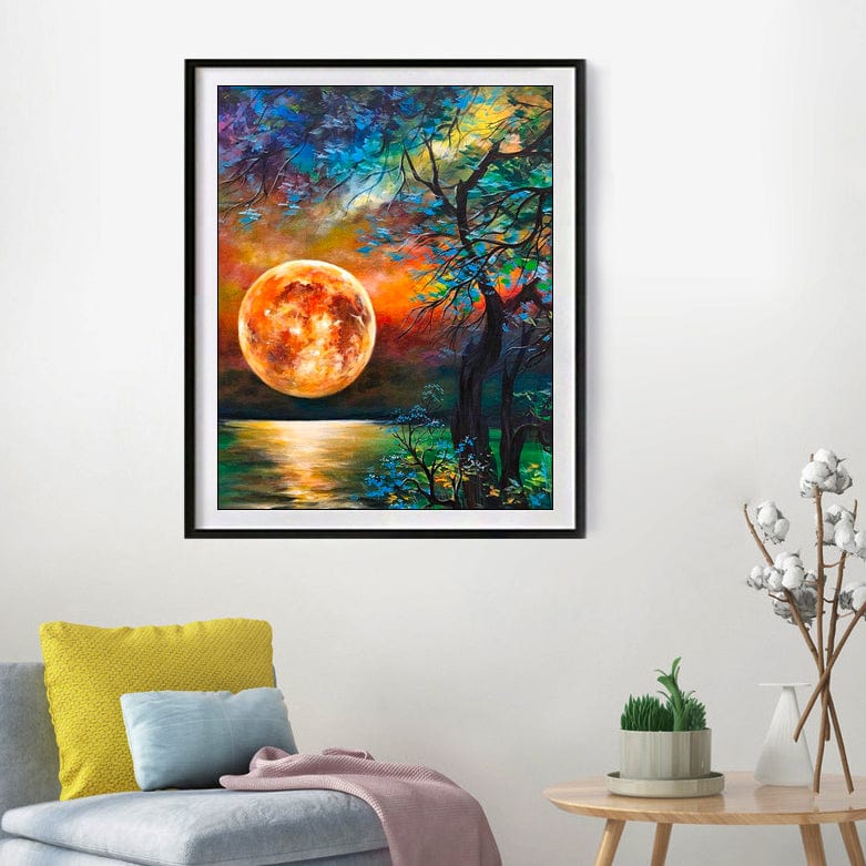 DIY Painting By Numbers - Moonlight